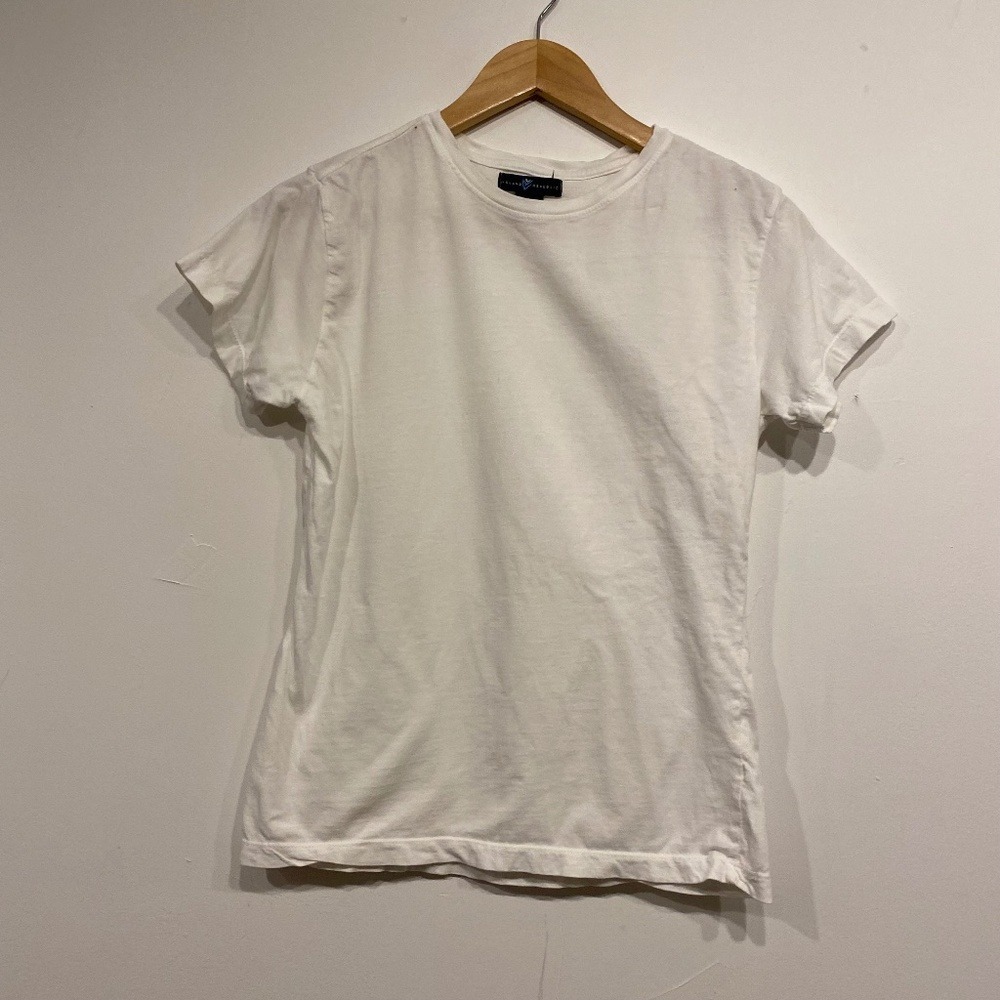 Island Republic Cotton White Crew Neck T-Shirt Small